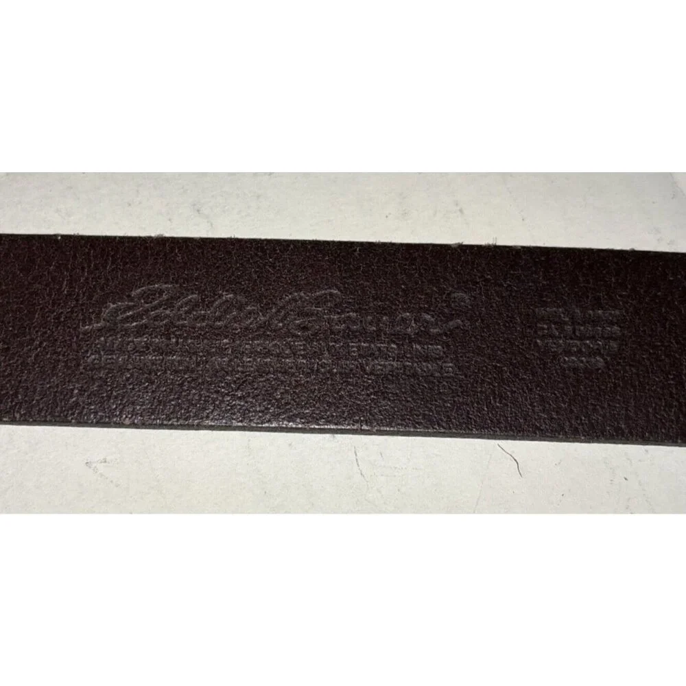 Eddie Bauer Brown Genuine‎ Leather Classic Jean Casual Belt Women's Size M